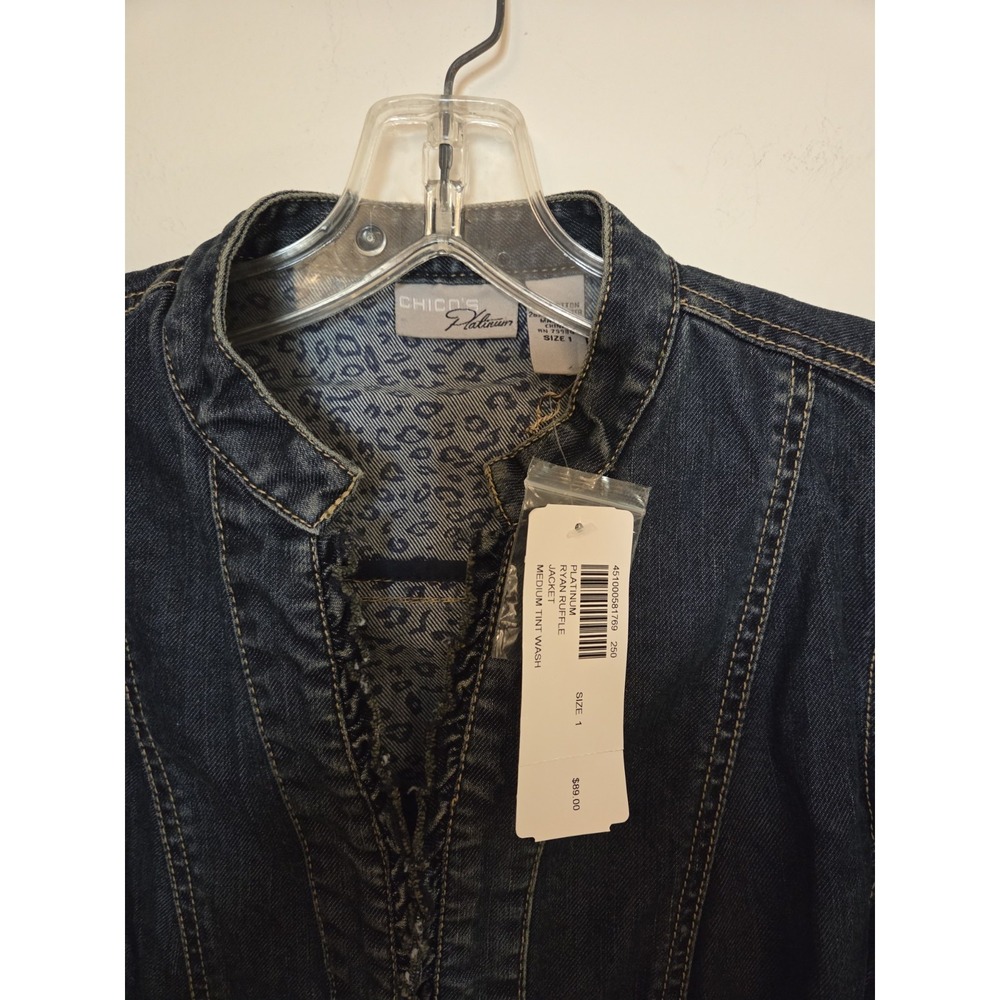 NWT Chico's denim jacket-size S(1)